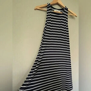 Abercrombie & Fitch Nautical Striped Sundress  Sleeveless Racerback Navy Size S